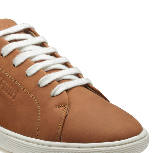 Load image into Gallery viewer, REFOAM Men&#39;s Tan Synthetic Leather Lace-Up Casual Sneaker
