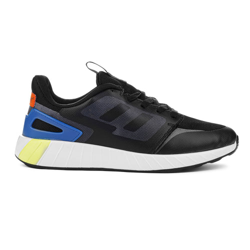Load image into Gallery viewer, Blue Solid Mesh Lace Up Running Sport Shoes For Men
