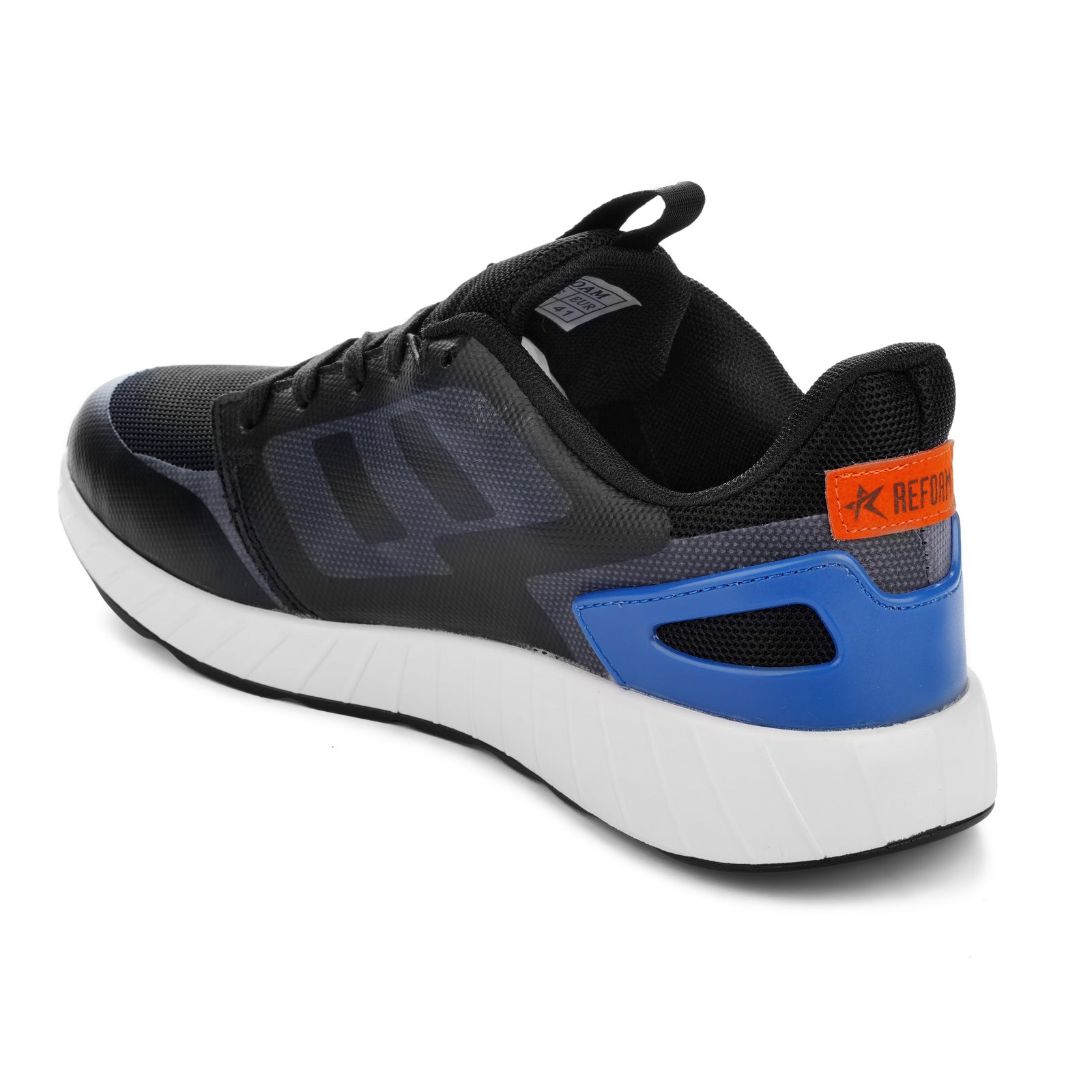Blue Solid Mesh Lace Up Running Sport Shoes For Men