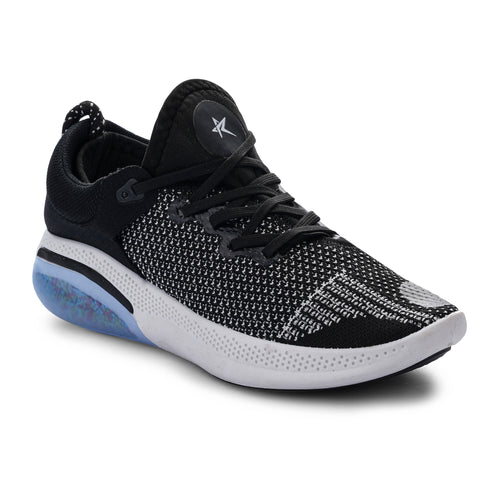 Load image into Gallery viewer, Black Solid Mesh Lace Up Sneakers For Men
