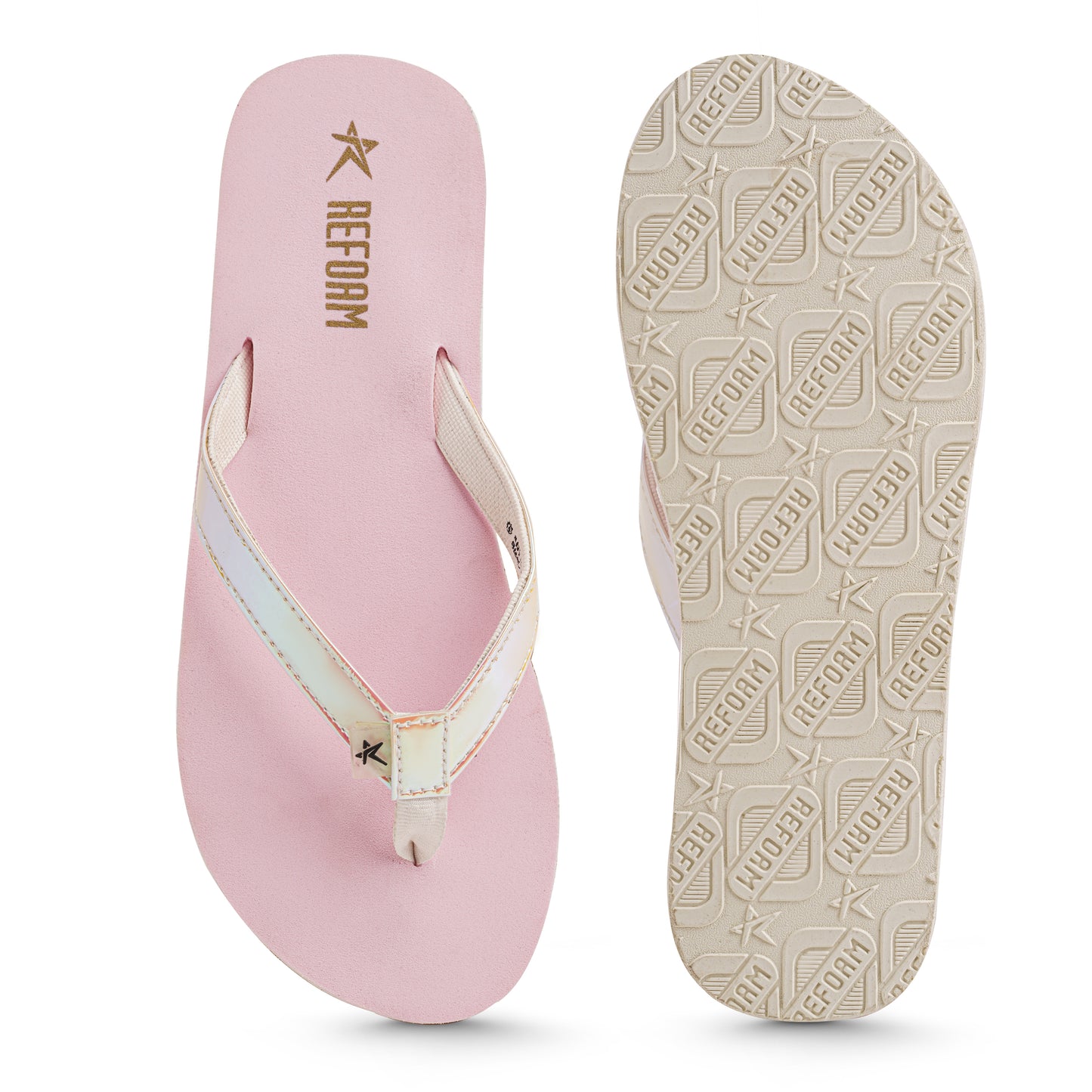 Pink Solid Textile Slip On Casual Slippers For Women