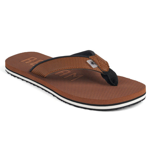 Load image into Gallery viewer, Brown Solid Comfort Foam Slip On Casual Slipper for Men
