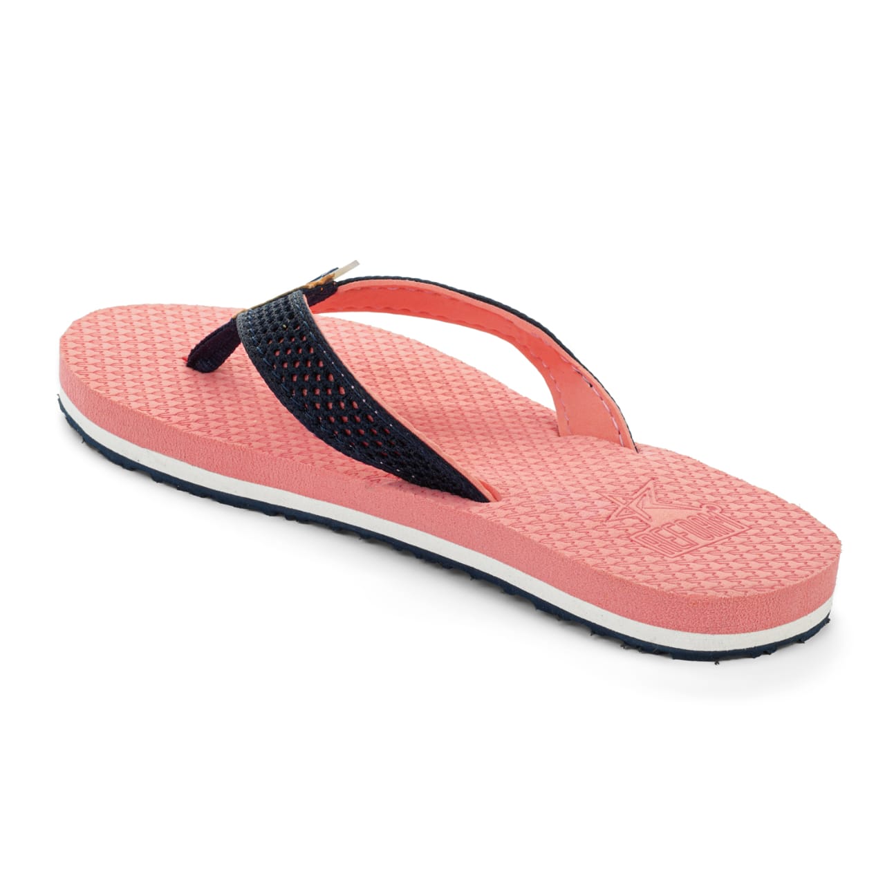 Pink Solid Fabric Slip On Casual Slippers For Women